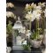 DEKO FLORALE, Lanterne med slvlook