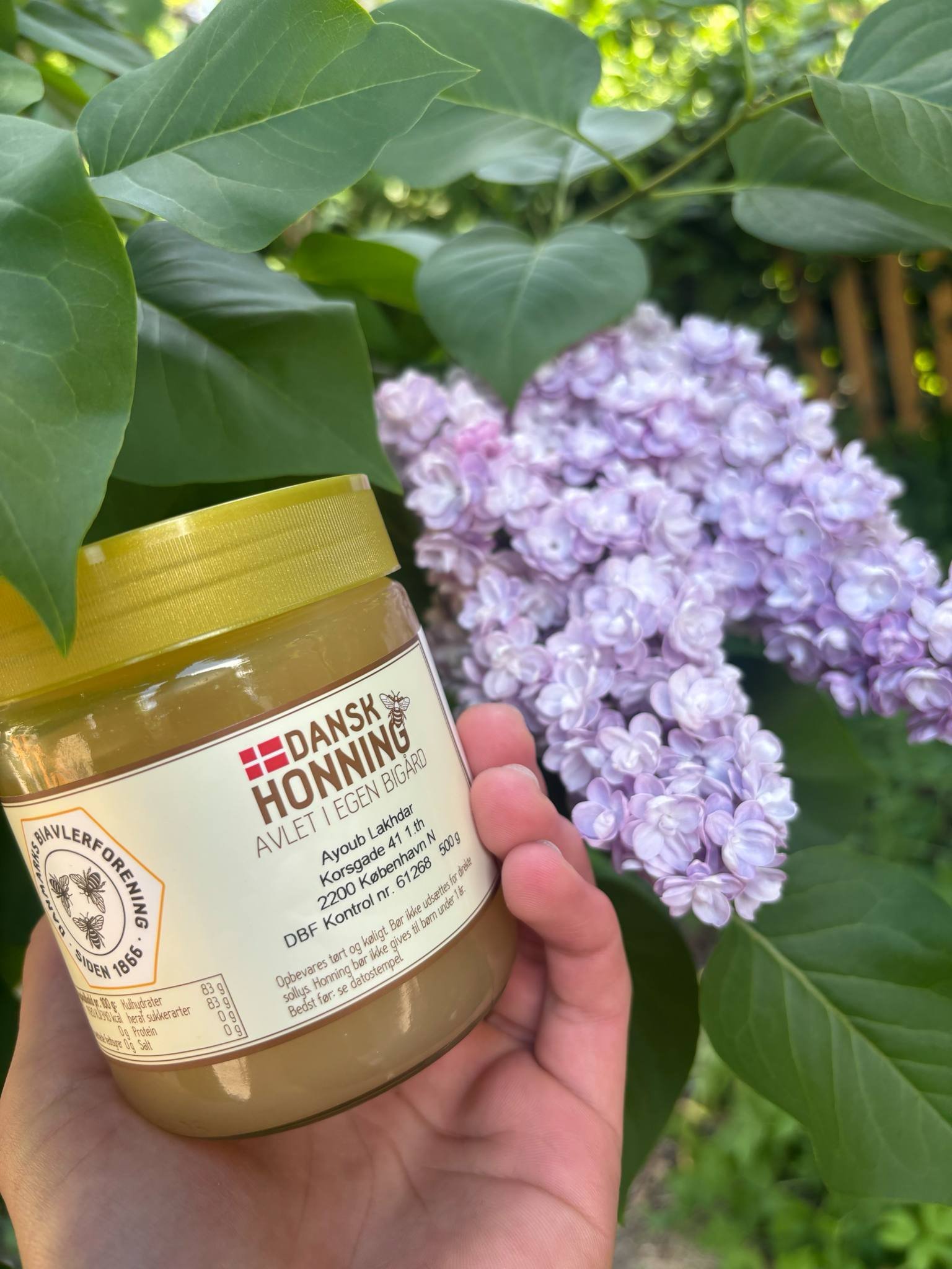 Honning, fljet ind p vores marker, 500 g.