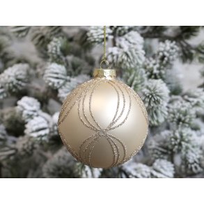 Chic Antique, Julekugle, 8 cm., antique latte