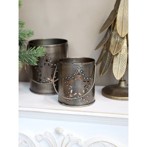 Chic Antique, Lanterne med hank og stjernedeko