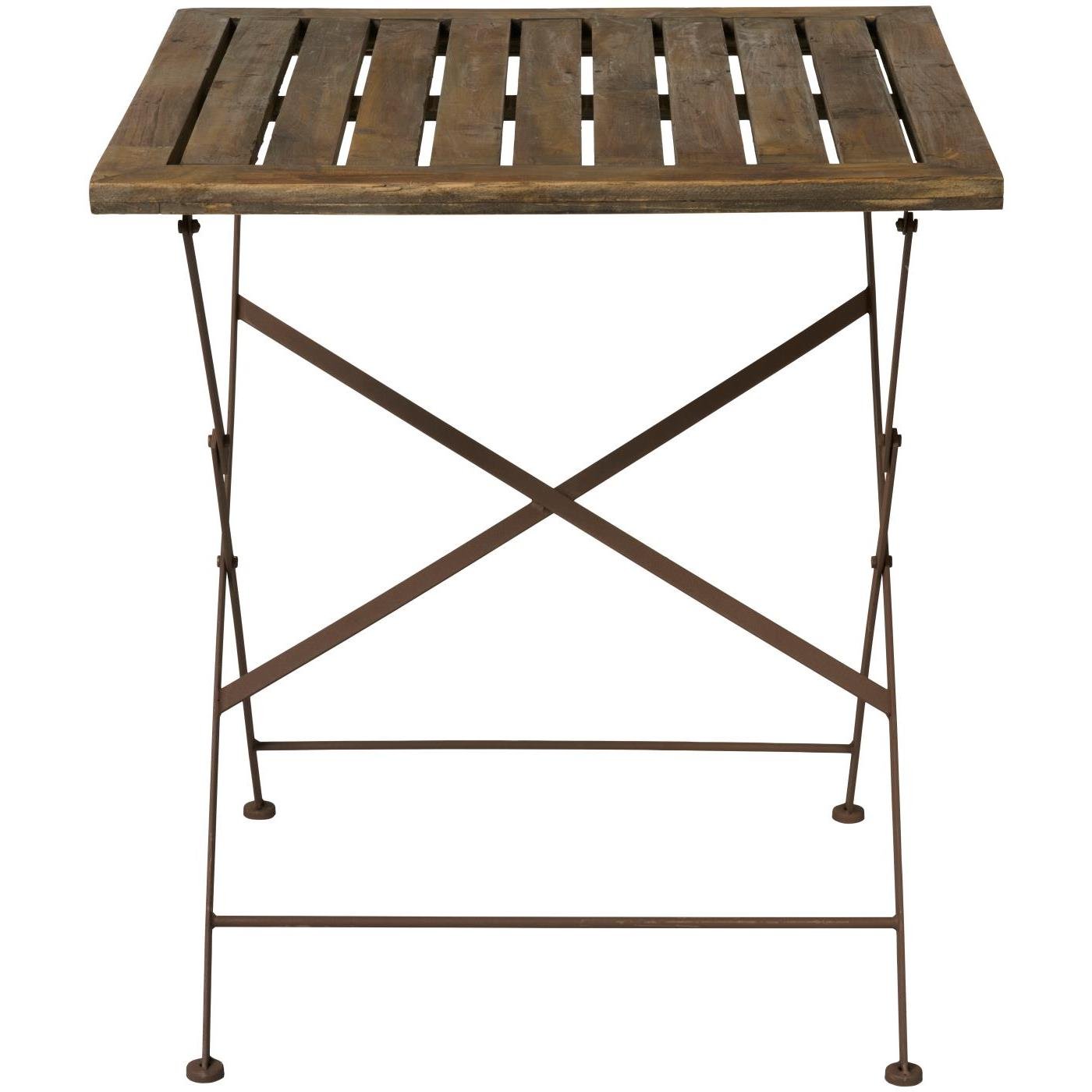 Ib Laursen, Bord m/tr�bordplade og metalstel foldbar brun