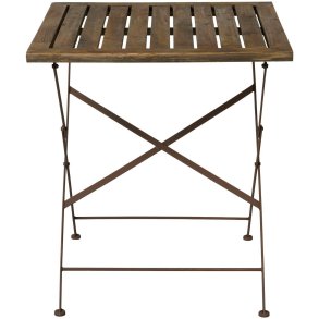 Ib Laursen, Bord m/tr�bordplade og metalstel foldbar brun