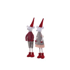 Chic Antique, Noa & Noel Julemus stende st med 2, 52 cm hj