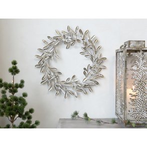 Chic Antique, Krans med blade, antique messing