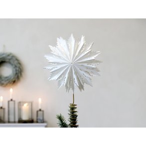 Chic Antique, Topstjerne i papir, 20 cm.