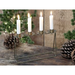 Chic Antique, Stage med 4 holdere til bedelys