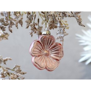 Chic Antique, Blomst til ophng, 8 cm., rosa