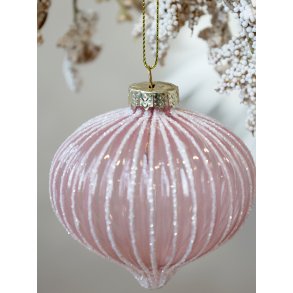 Chic Antique, Julekugle, 8 cm., rosa