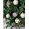 Chic Antique, Julekugle, 8 cm., rosa