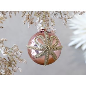 Chic Antique, Julekugle, 10 cm, rosa
