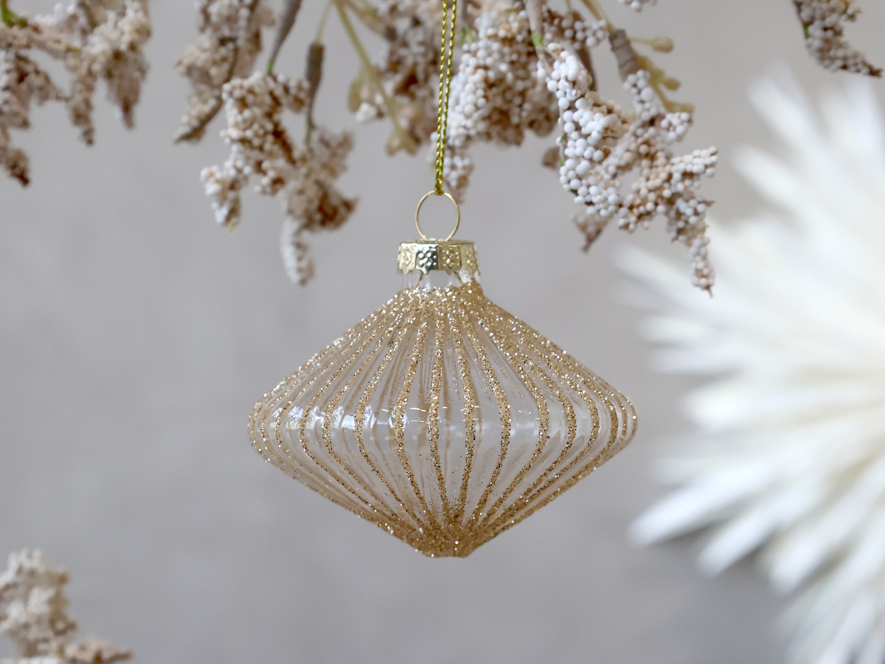 Chic Antique, Julekugle, H6,5/8 cm., klar