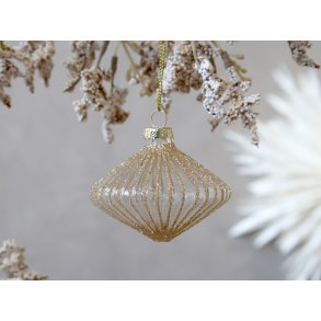 Chic Antique, Julekugle, H6,5/8 cm., klar