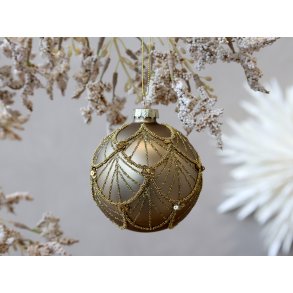 Chic Antique, Julekugle, 8 cm., champagne