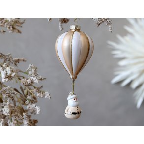Chic Antique, Luftballon med julemand, champagne