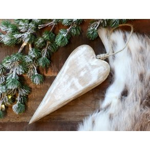 Chic Antique, Hjerte (aflangt) til ophng, mangotr