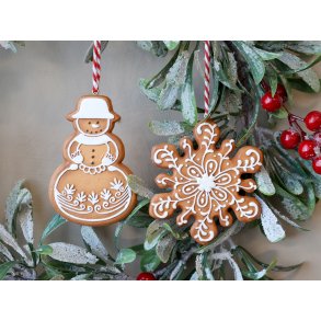 Chic Antique, Julekager til ophng st af 2, snemand/snefnug