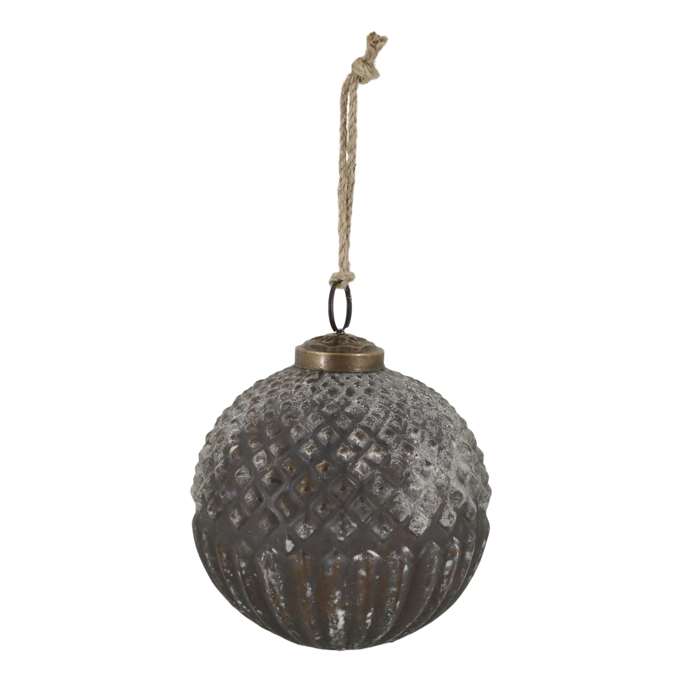 Chic Antique, Julekugle til oph�ng, �10 cm., Antique mocca