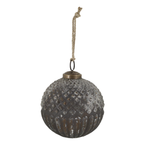 Chic Antique, Julekugle til oph�ng, �10 cm., Antique mocca