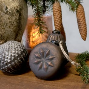 Chic Antique, Julekugle til ophng, antique mocca