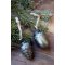 Chic Antique, Julekugler i ske med 6 stk., antique oliven