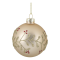 Chic Antique, Julekugle med ranke, 8 cm., champagne