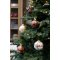 Chic Antique, Julekugle med ranke, 8 cm., champagne