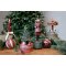 Chic Antique, Julekugle med striber, 8 cm., cherry