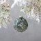 Chic Antique, Julekugle med glimmer, 8 cm., mos