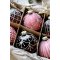 Chic Antique, Julekugler i ske med 6 stk., malva