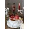 Chic Antique, Julekugler i ske med 6 stk., antique rd