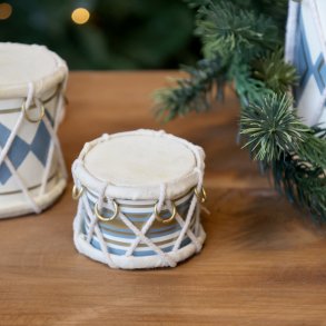 Chic Antique, Vintage tromme med lder hndlavet, sky blue