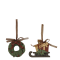 Chic Antique, No�l oph�ng s�t med 2 figurer (krans/k�lk)