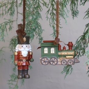 Chic Antique, No�l oph�ng s�t med 2 figurer (n�ddekn�kker/tog)