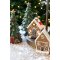 Chic Antique, No�l kagehus med LED, H12,5 cm.