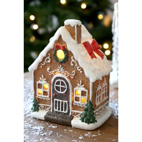 Chic Antique, No�l kagehus med LED, H13 cm.