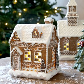 Chic Antique, No�l kagehus med LED, H17 cm.