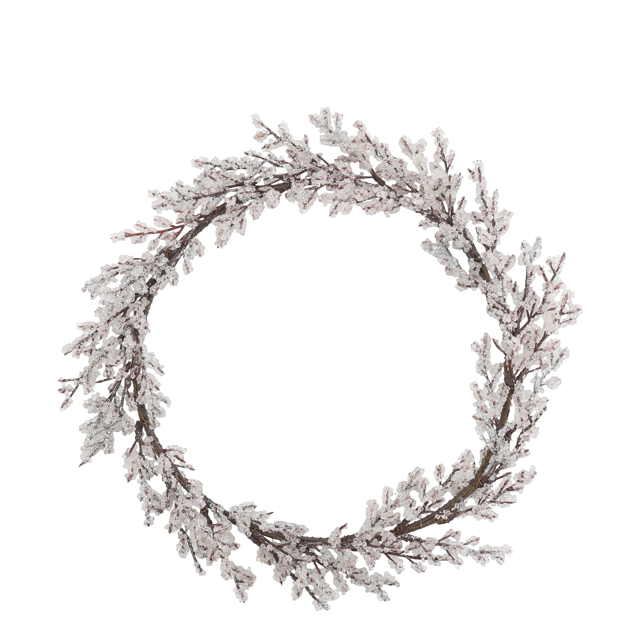 Chic Antique, Krans med frost, � 45 cm