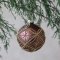Chic Antique, Julekugle med glimmer, mocca