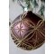 Chic Antique, Julekugle med glimmer, mocca