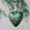 Chic Antique, Julekugle, hjerte med m�nster, mos