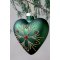 Chic Antique, Julekugle, hjerte med m�nster, mos