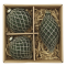 Chic Antique, Julekugler i �ske med s�t af 3 stk., oliven