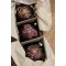 Chic Antique, Julekugler i �ske med 3 stk., mocca