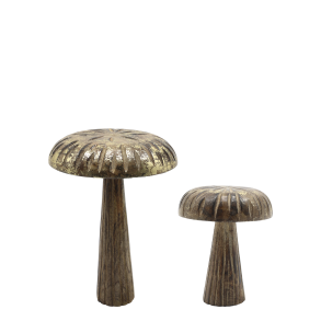 Chic Antique, Svamp til deko m. glimmer s�t af 2