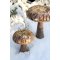 Chic Antique, Svamp til deko m. glimmer s�t af 2
