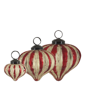 Chic Antique, Julekugler i �ske med s�t af 3 stk.