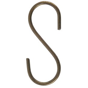 Ib Laursen, S-Krog mini (messingfarve), 4,5 cm. hj