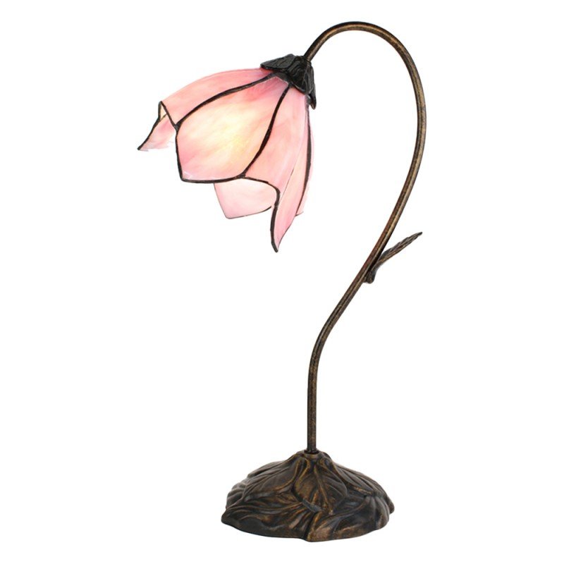LumiLamp, Bordlampe Tiffany, 48 cm lyserd glas