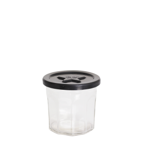 Chic Antique, Fransk Marmeladeglas med sort stjerne lg (400ml)