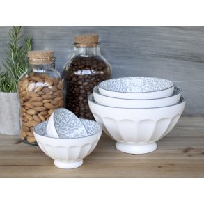 Chic Antique, Ars Latteskle 5 stk., fransk gr